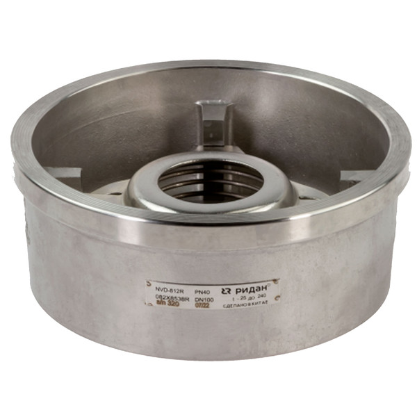 Клапан обратный РИДАН NVD-812R PN40 DN40 межфланцевый пружинный тарельчатый,нерж AISI 316