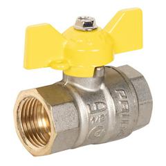 Изображение товара Кран шаровой латунный LD Pride 47.15.В-В.Б GAS (бабочка)