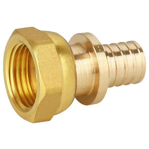 Переходник Gappo с накидной гайкой латунный 16-G 1/2"