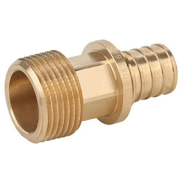 Переходник Gappo с наружной резьбой бронзовый 16-R 3/4"