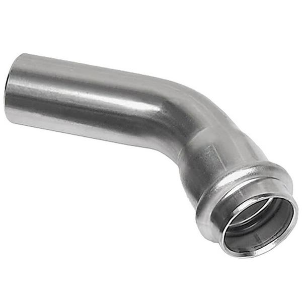 Отвод-пресс для нержавеющих труб Sanha 45град. NiroPress 316L ВПр-НПр, 22