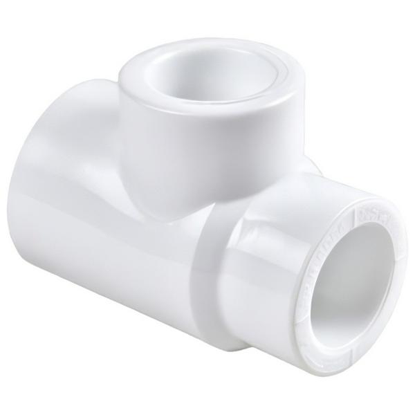 Тройник переходной полипропиленовый PPRC 40х25х40 РВК, белый