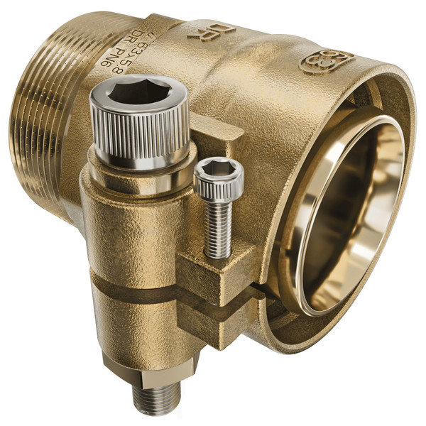 Наконечник Usystems зажимной с НР для полимерных труб PN6 40x3,7-R1 1/4НР