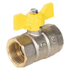 Изображение товара Кран шаровой латунный LD Pride 47.20.В-В.Б GAS (бабочка)