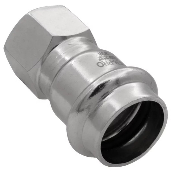 Соединитель VIEIR прямой нерж. сталь с вн.р. 22×1/2" VER-PRO (70/5)