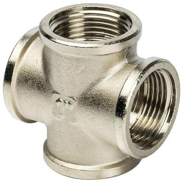 Крестовина STOUT ВВ никелированная 1" SFT-0031-000001