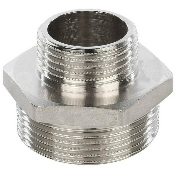 Ниппель НН переходной никелированный 1"1/2X1 SFT-0004-001121 STOUT