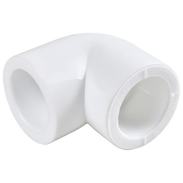 Угольник полипропиленовый PPRC 32х90гр.С РВК, белый