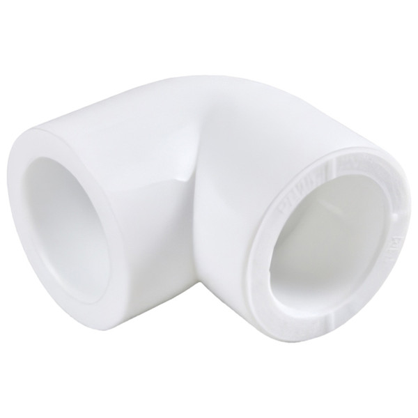 Угольник полипропиленовый PPRC 40х90гр.С РВК, белый