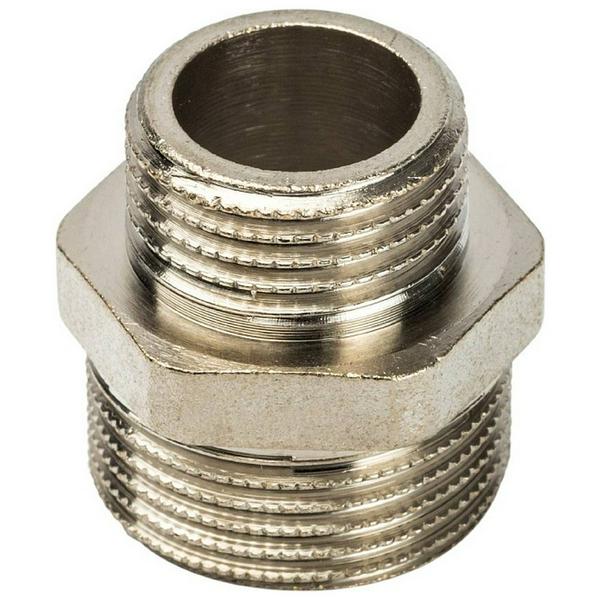 Ниппель НН переходной никелированный 3/4X1/2 SFT-0004-003412 STOUT