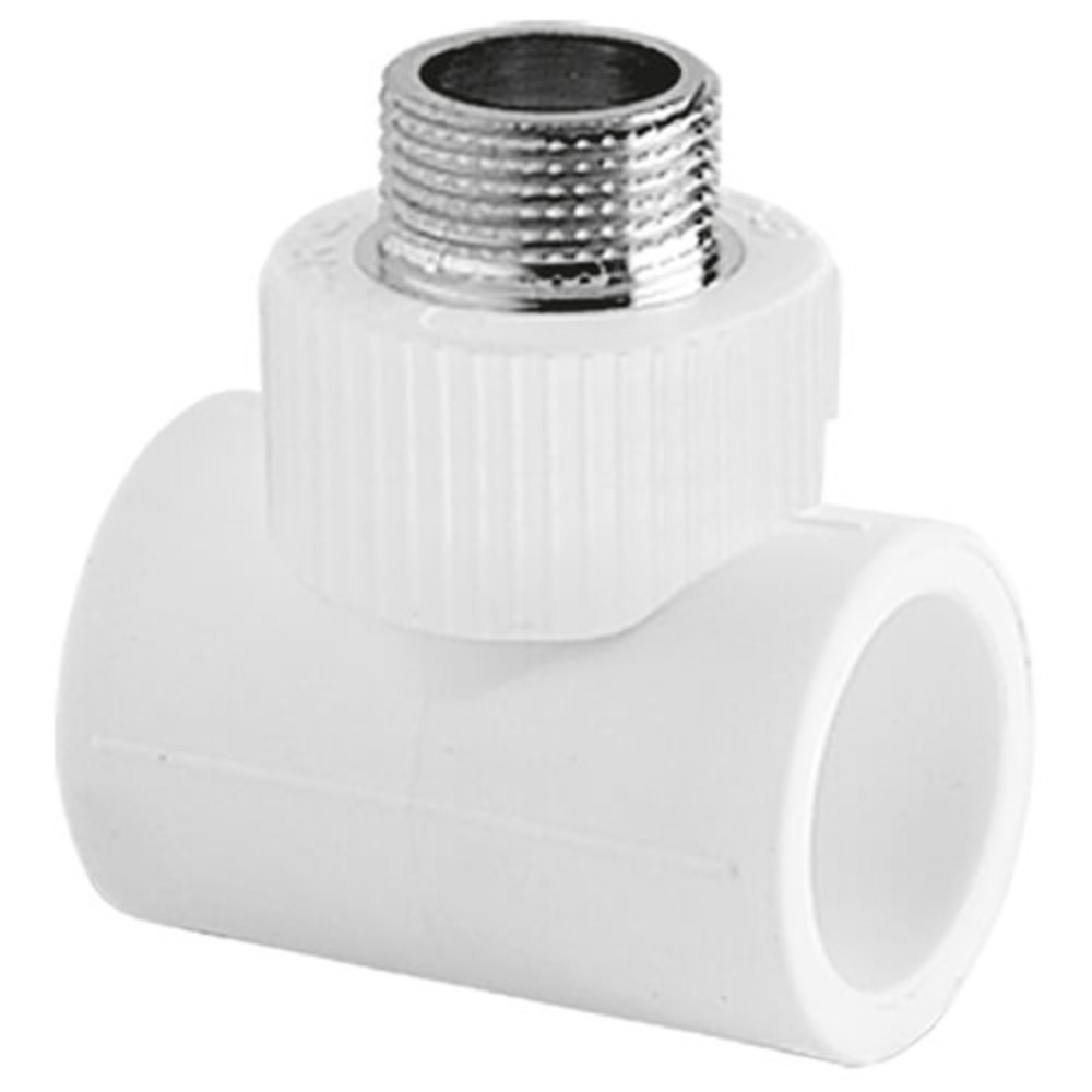 Тройник TEBO бел. PP-R комб. 25х1/2" НР (15/90), арт. 030040505