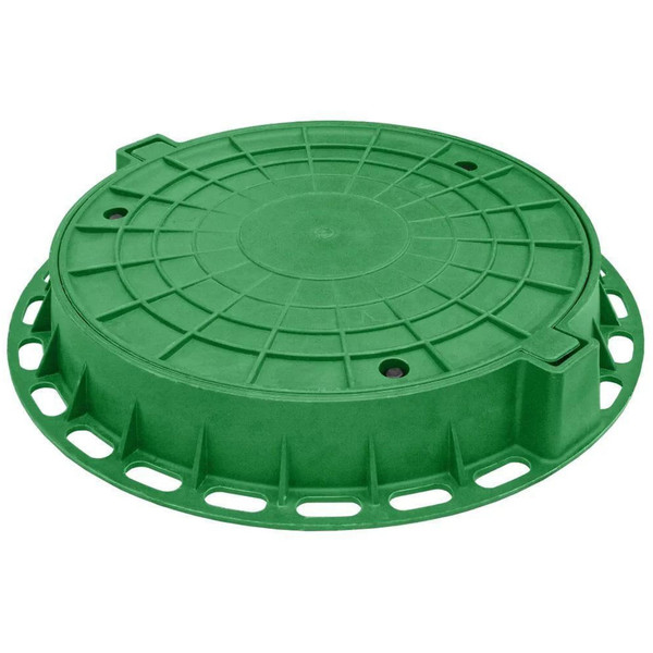 Люк полимерный "дачный" тип "Л" до 1,5 т. зеленый