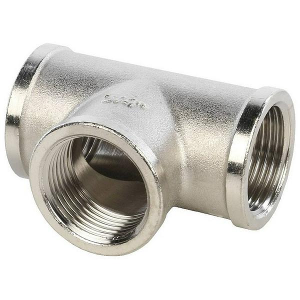 Тройник ВВ никелированный 3/4 SFT-0020-000034 STOUT