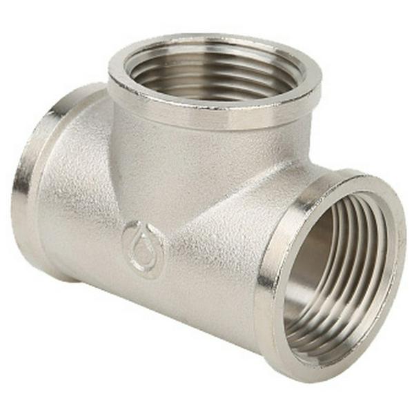 Тройник Gappo ВР-ВР-ВР никелированный 3/4"