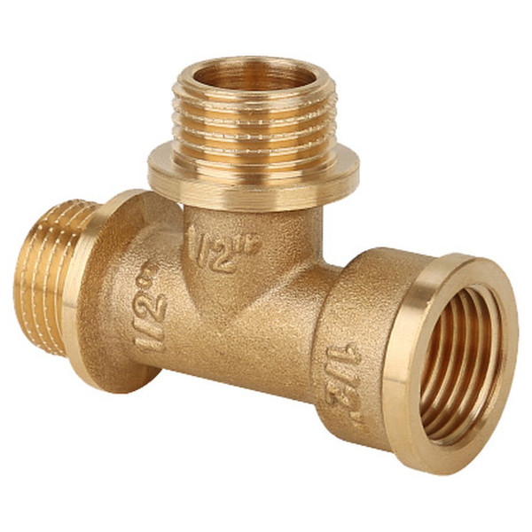 Тройник Gappo ВР-НР-НР латунный 1/2"