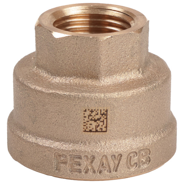 Муфта бронзовая РЕХАУ AURLINE редукционная Rp1" x Rp1/2", RX+