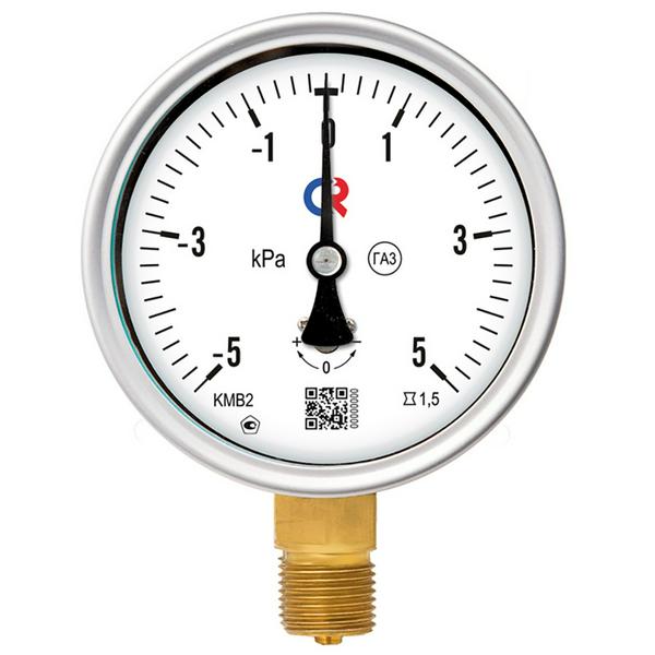 Манометр Росма рад КМ-22Р 0-10кПаДк100 G1/2" нерж