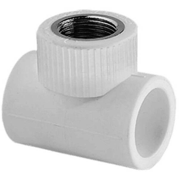 Тройник TEBO сер. PP-R комб. 25x1/2" ВР (20/100), арт. 031043303