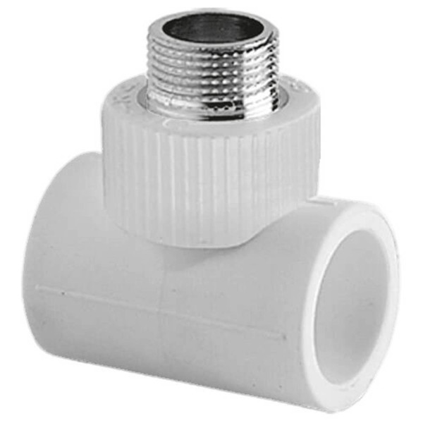 Тройник TEBO сер. PP-R комб. 25x1/2" НР (1/20), арт. 031043403