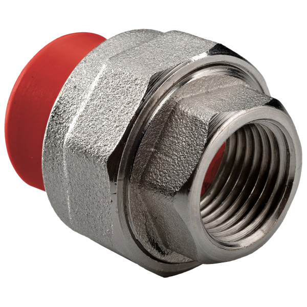 Муфта комбинир. раз. растр. ПП AntiFire D32-1 1/4"ВР Red