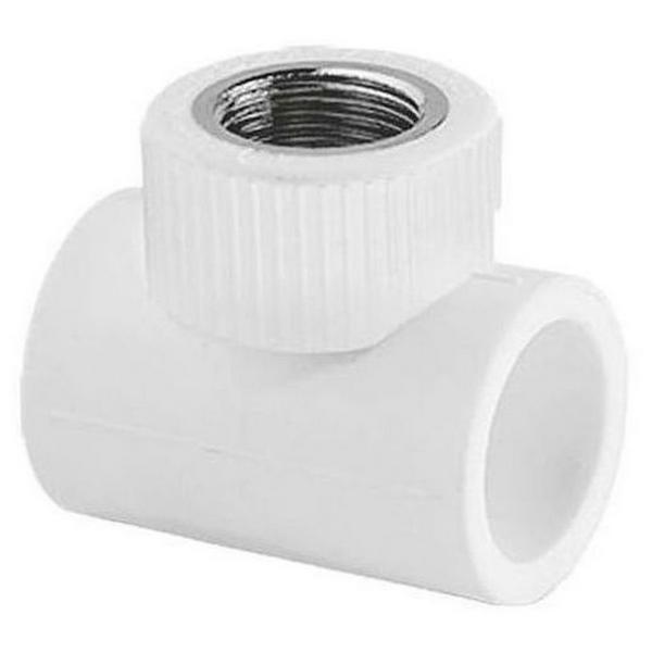 Тройник TEBO бел. PP-R комб. 20х3/4" ВР (15/90), арт. 030040303