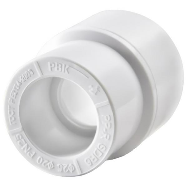 Муфта переходная полипропиленовая PPRC 75х63 РВК, белая