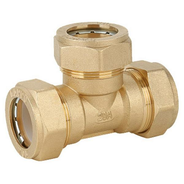 Тройник Gappo обжимной 20 х 20 х 20