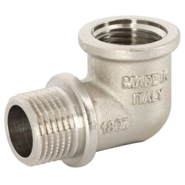 Угол Uni-Fitt НВ 1/2" с упором, никелированный