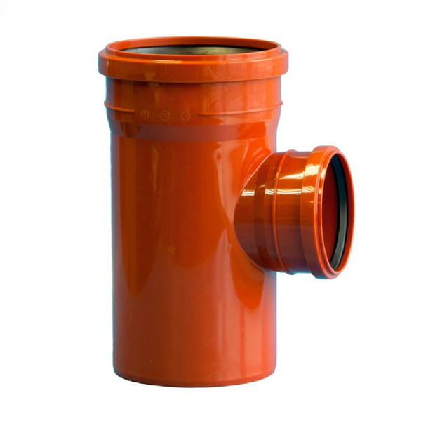 Тройник Политэк Пайп для наруж. канал. 200х200 /87гр.