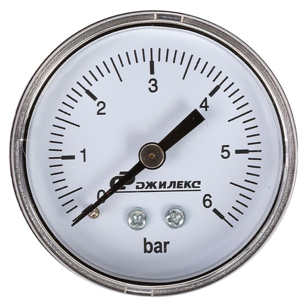 Манометр Джилекс MDA d 50 мм, 0,6 МПа (до 6 атм), G1/4 с задним подключением (Россия) 9003