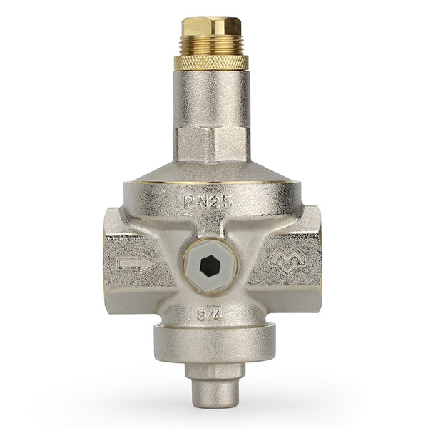 Редуктор давления VARMEGA 3/4", PN25, мембранный, с присоединением к манометру, VM12802