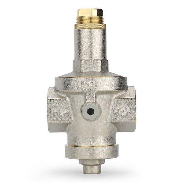 Редуктор давления VARMEGA 1", PN25, мембранный, с присоединением к манометру, VM12803