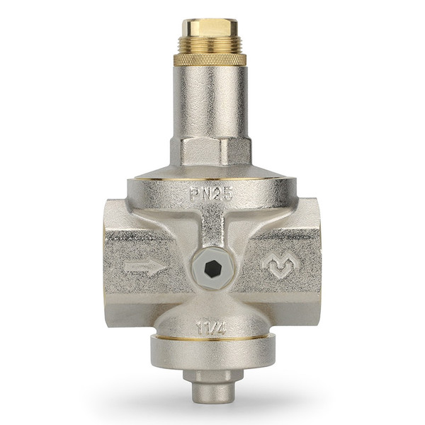 Редуктор давления VARMEGA 1 1/4", PN25, мембранный, с присоединением к манометру, VM12804