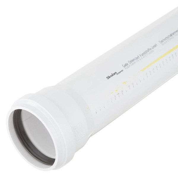 Труба Ostendorf 110x500мм SKEM бесшумная светло-серая PP-MD