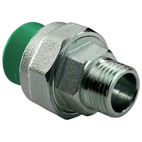 Муфта комбинир. раз. растр. ПП AntiFire D40-1 1/4"НР Green