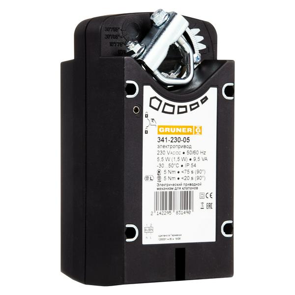 Электропривод GRUNER 341-024-05-S2/RUS, с возвратной пружиной