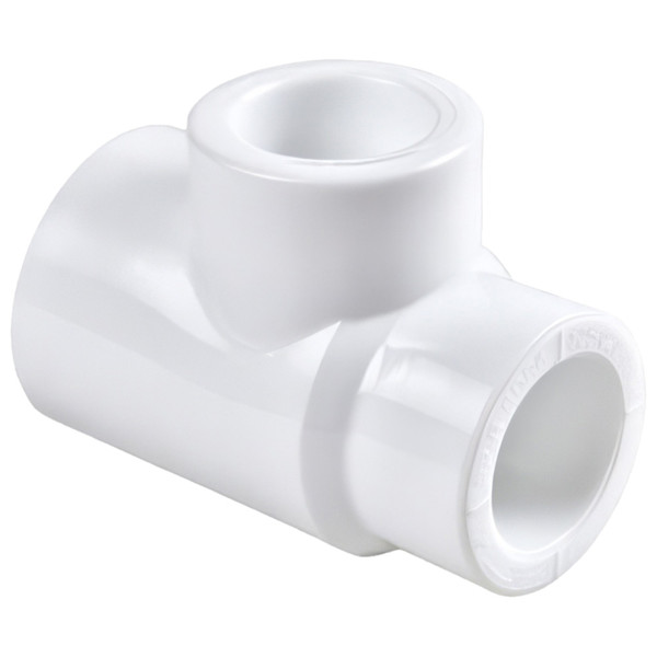 Тройник переходной полипропиленовый PPRC 90х75х90, РВК, белый