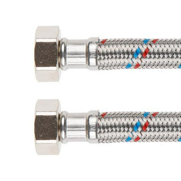 Подводка гибкая для воды AV ENGINEERING гайка 1/2"- гайка 1/2" 80см