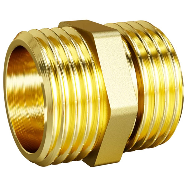 Ниппель прямой LD DN15 нр-нр, латунь