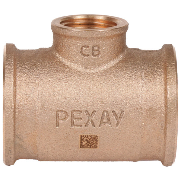 Тройник бронзовый РЕХАУ AURLINE редукционный Rp1" x Rp1/2" x Rp1", RX+