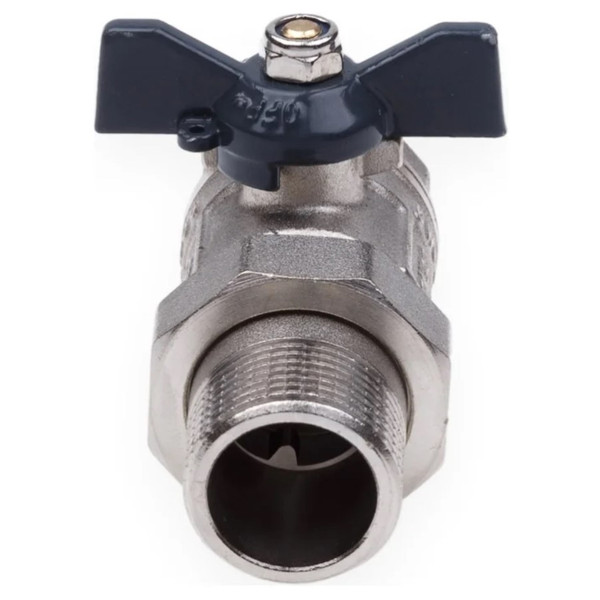 Кран шаровой AQUALINK со сгоном прямой ВН 3/4 бабочка (5/60)