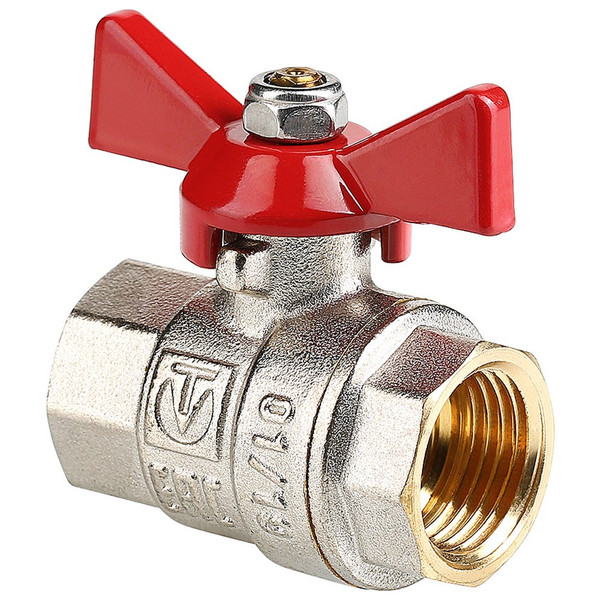 Кран шаровый "бабочка" ВВ внутренняя резьба 3/4" (Valtec VT.217) уп 14 шт