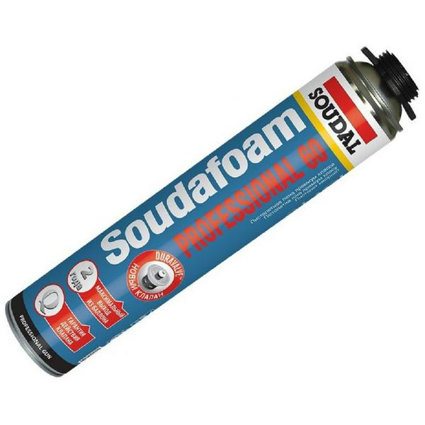 Пена пистолетная SOUDAL Соудафоам Профессионал 60 750мл