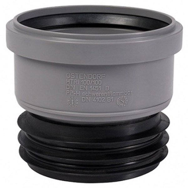 Муфта Ostendorf 110/110 мм вставная HTSM Внутр.кан. PPS серый
