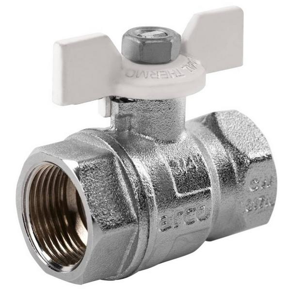Кран шаровый Royal Thermo EXPERT TEFLON 3/4", ВВ, бабочка