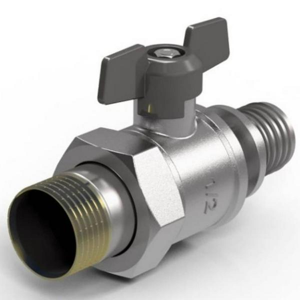 Кран шаровый Royal Thermo с аксиальным соединением НГ 20×3/4"