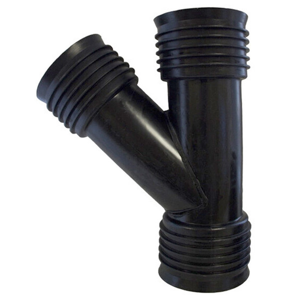 Тройник для двухслойной трубы 100*100*45гр. мм Политэк-3000