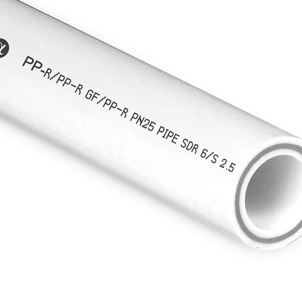 Труба бел. PP-R армированная РТП D 75х12,5 PN25 (стекловолокно), 4 м.(12м/3шт)