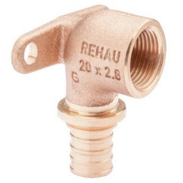Угольник REHAU настенный ВР 20-1/2" короткий RX+ , бронза
