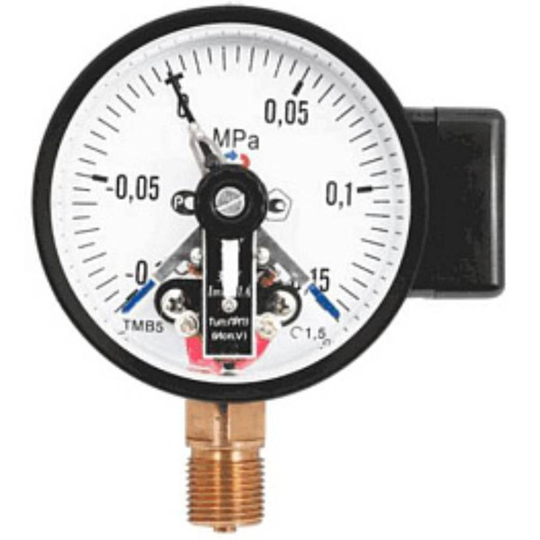 Манометр Росма сигнализирующий радиальный ТМ-510Р.05 0-1,6МПаДк100 G1/2" исп5 ст